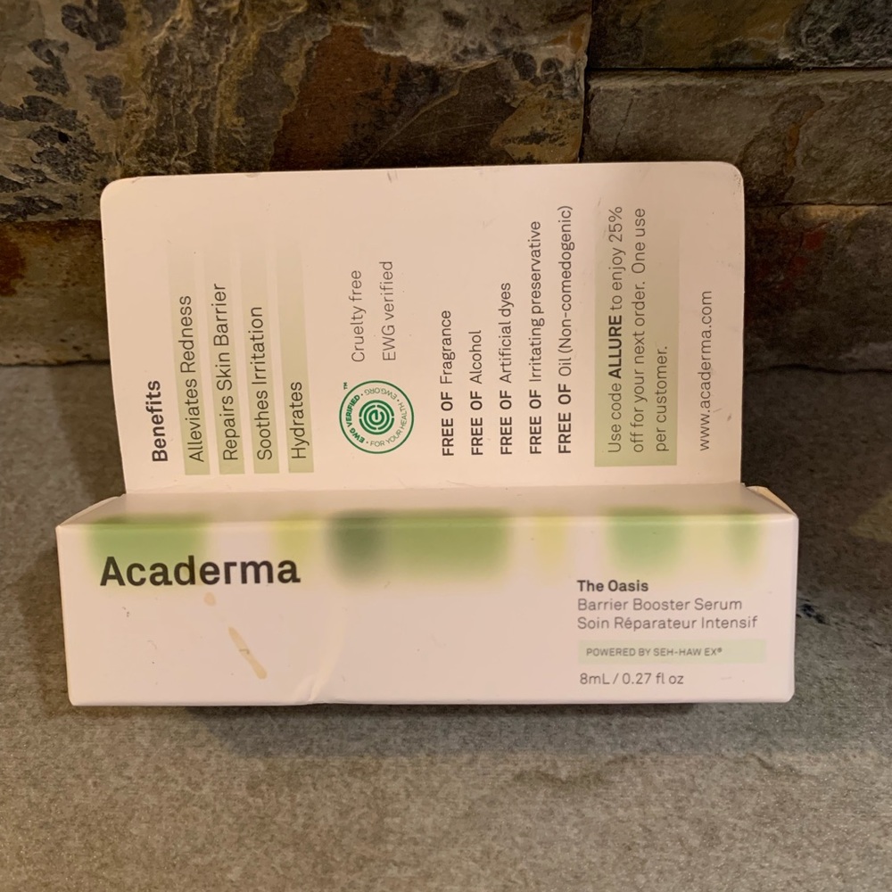 Acaderma | The Oasis Barrier Booster Serum 0.27 fl oz / 8ml | New In Box